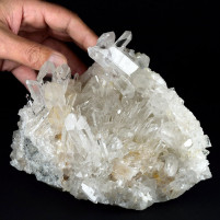 Mineralien Bergkristall Stufe Arkansas