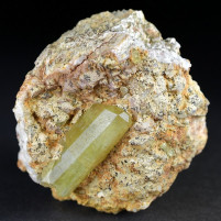 Mineralien sammeln Gelbrüner Apatit Kristall aus dem Atlasgebirge