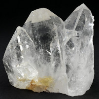 Mineralien sammeln schöne wasserklare Bergkristall Stufe
