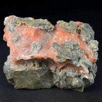 Werfener Schiefer mit rotem Gips Mineralien Österreich