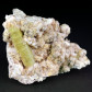 Apatit Kristalle auf Orthoklas Mineralien aus Marokko