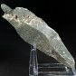 Mineralien alpiner Bergkristall mit Chlorit und Rutil Nadeln