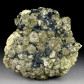 Mineralien Pyrit Kristalle mit Hämatit