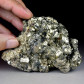 Mineralienstufe Pyrit mit Hämatit aus Elba