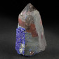 Mineralien Azurit Kristalle auf Bergkristall