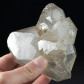 Mineralien Bergkristall Stufe mit Doppelender