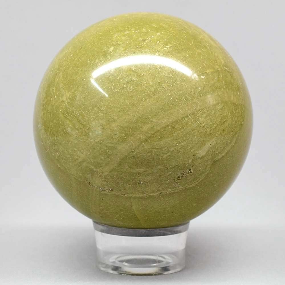Schöne Serpentin Edelsteinkugel handgeschliffen ca. 7 cm Durchmesser
