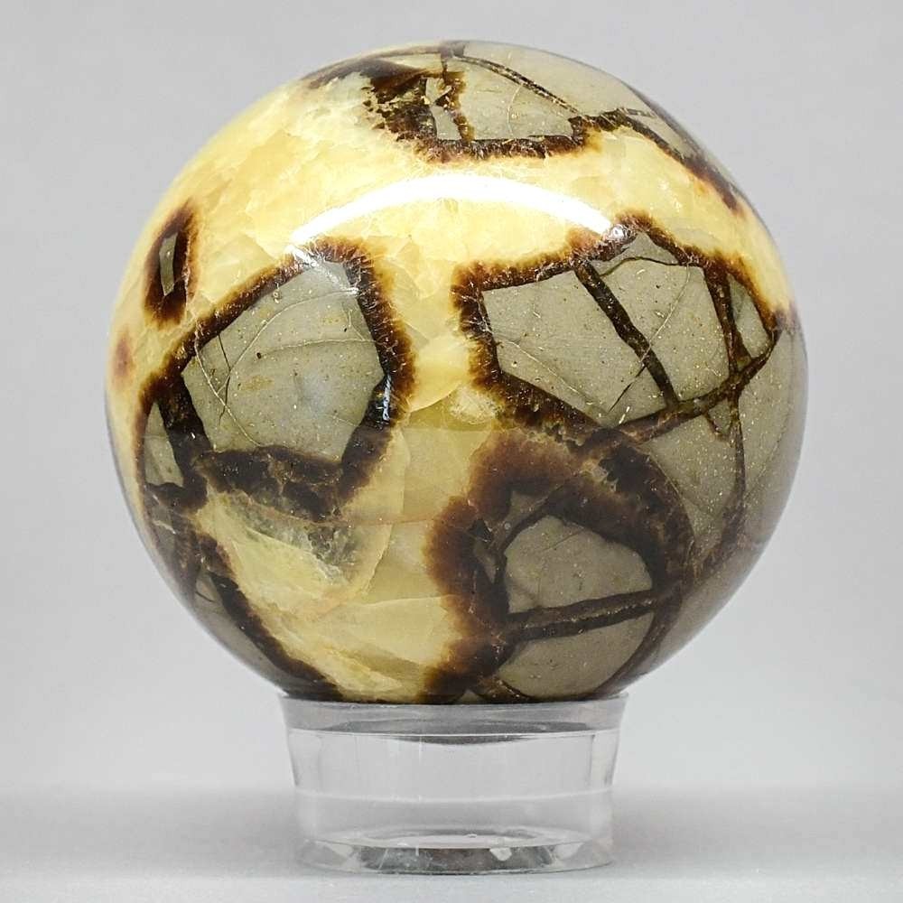 Eindrucksvolle Septarien Kugel aus Madagaskar Ø 63 mm