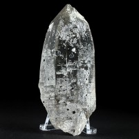 Bergkristall Spitze mit Hämatit aus dem Gasteinertal