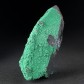 Bergkristall mit Malachit überwachsen Mineralien Marokko
