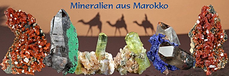 Mineralien aus Marokko Vanadinit Apatit Azurit zum Kaufen